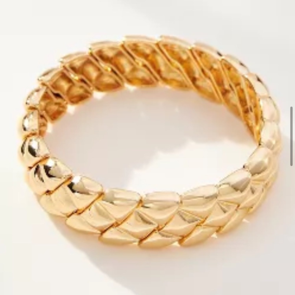 Anthropologie Molten Metal Stretch Bracelet NWT